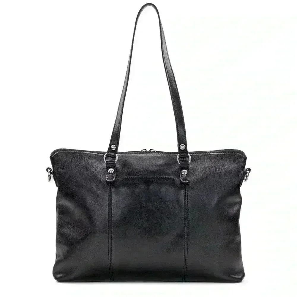 PATRICIA NASH‎ Black Leather Triora Tote